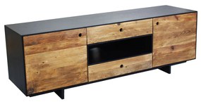 PINUS BLACK - porta tv in pino riciclato