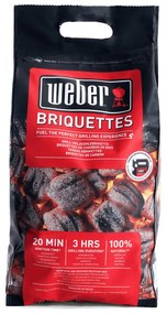 Confezione 4 kg bricchetti di carbone per barbecue Weber