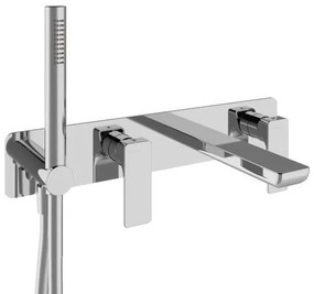 Treemme Hask RWIT6AD7CC01 miscelatore monocomando vasca con bocca e doccetta senza parte incasso cromo