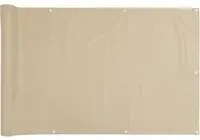 Paravento da Balcone Beige 75x300 cm in Tessuto Oxford