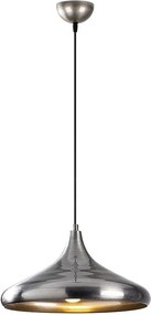 Lampadario argentato con paralume in metallo ø 35 cm Nile – Opviq lights