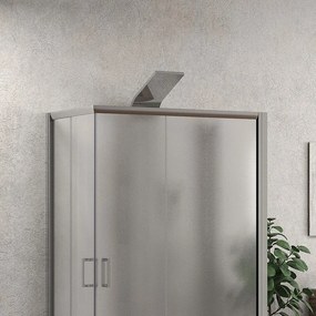 Box doccia 3 lati 90x90x90 altezza 180 vetro opaco K410 - KAMALU