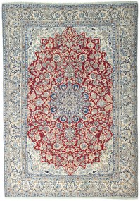 Nain Tappeto persiano 360x250 Rosso (Iran) Annodato A Mano