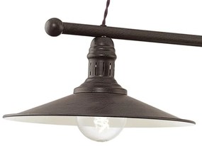 Eglo 49457 - Lampadario STOCKBURY 2xE27/60W/230V
