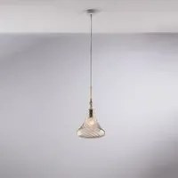 Lampadario Contemporaneo Nemesi Ambra 1 Luce E27