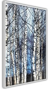 Poster Winter Birch Trees