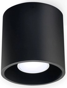 Plafoniera da Soffitto in Alluminio ORBIS 1 GU10 Nera da Interno