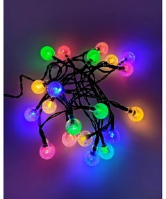 Catena luminosa natalizia LED per esterni 20xLED/2xAA 2,2 m IP44 multicolore