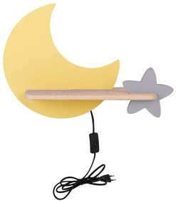 Applique LED per bambini con mensola MOON LED/5W/230V