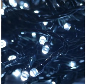 Catena di Natale LED da esterno 100xLED/8 funzioni 13m IP44 bianco giorno