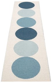 Passatoia da interno/esterno blu/color crema 70x280 cm Otto Sky – Pappelina