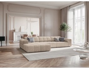 Divano angolare beige (angolo sinistro) Chicago - Cosmopolitan Design