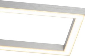 Plafoniera rettangolare in acciaio dimmerabile a 3 livelli - Plazas Novo