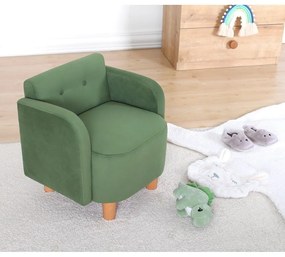Sedia per bambini verde Volie - Artie