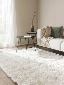 benuta Nest Tappeto a pelo lungo Whisper Bianco 80x150 cm - Tappeto design moderno soggiorno