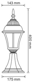 Lampada LED da esterno PARIS 2 1xE27-LED/4,9W/230V
