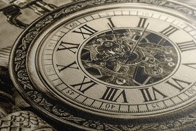 Quadro su tela – Orologi del passato in seppia
