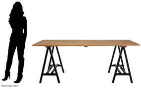 Tavolo da pranzo in legno di pino 100x200 cm Hampstead - Premier Housewares