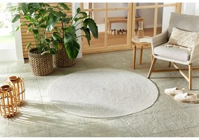 Tappeto rotondo per esterni bianco/beige ø 200 cm - NORTHRUGS