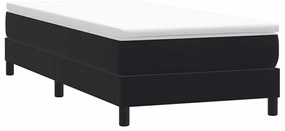 Giroletto A Molle Senza Materasso Nero 100x210 Cm İn Velluto /