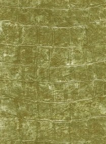 Élitis Carta da parati Bic Croco - Grün