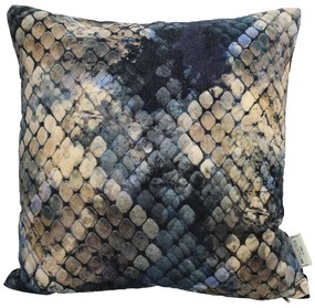 Cuscino 45x45 cm in velluto effetto serpente