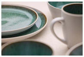 Piatto da dolce bianco/verde in gres ø 21 cm Gastro White/Green – Bitz