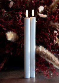 Candele a LED in set 2 pz (altezza totale 25 cm) Sille Tall Rechargeable – Sirius