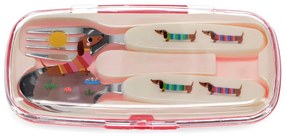 Posate per bambini in acciaio inox 2 pz Sausage Dog – Rex London