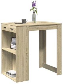 Tavolo Da Bar Rovere Sonoma 102x70x103,5 Cm İn Truciolato /