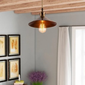 Plafoniera color bronzo con paralume in metallo ø 24 cm Berceste – Opviq lights