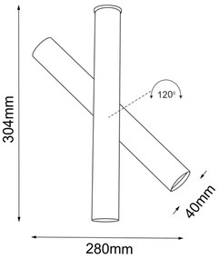 Shilo 2243 - Faretto YABU 1xGU10-MR11/15W/230V nero