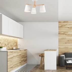 Plafoniera ELLIE 3xE27/60W/230V bianco