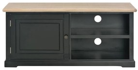 Mobile porta tv nero 90x30x40 cm in legno