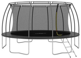 Set Trampolino con Rete di Sicurezza Rotondo di diverse dimensioni e capacità, Set Trampolino Rotondo 488x90 cm 150 kg