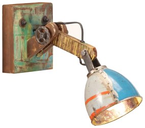 Lampada Da Parete İn Stile Industriale Rotonda Multicolore E27 /