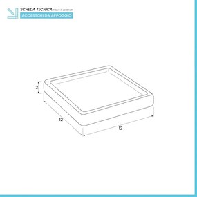 Porta saponetta In Ceramica Lucida Beige Cuba