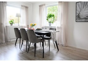 Tavolo da pranzo con piano effetto frassino allungabile 90x190 cm Yumi – Rowico