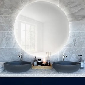 Baltica Design - Specchio LED da bagno BRIGHT con retroilluminazione, 15W/230V, 6500K, Ø 60 cm, IP65