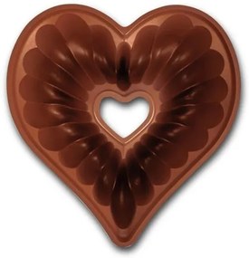 Stampo per ciambella KITCHISIMO a forma di cuore, color rame