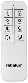 Rabalux - Plafoniera dimmerabile LED/47W/230V 3000-6000K + telecomando