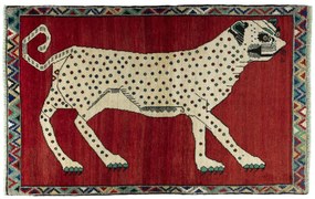 Gabbeh Tappeto persiano 110x170 Rosso (Iran) Annodato A Mano