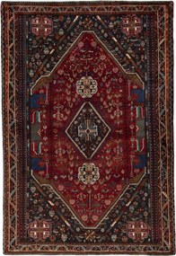 Shiraz Tappeto 260 x 180 Rosso (Iran) Annodato A Mano