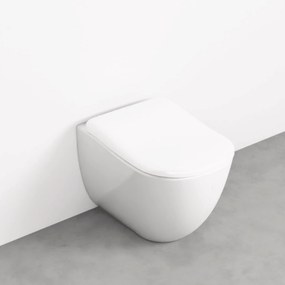 Wc a Terra Ceramica Cielo "Fluid" Bianco Lucido