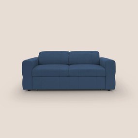 Kronos Divano con pouf estraibile poggiapiedi e poggiatesta reclinabili in morbida microfibra impermeabile T11