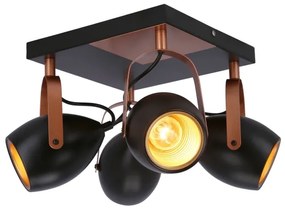 Faretto ANICA 4xE14/40W/230V nero/rame