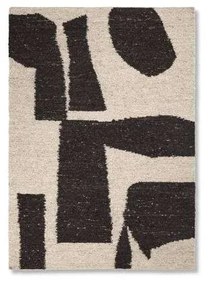 Ferm Living - Piece Rug 140 x 200 Off-White/Coffee ferm LIVING