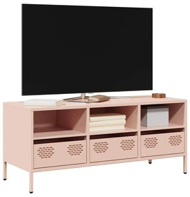 Mobile Tv Rosa 101,5x39x43,5 Cm İn Acciaio Laminato A Freddo /