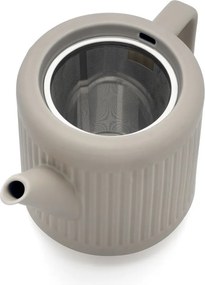Teiera grigia in porcellana con filtro 1,2 l Skagen – Bredemeijer