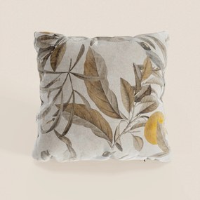 Lemon elegante collezione di cuscini a fantasia in velluto impermeabile beige